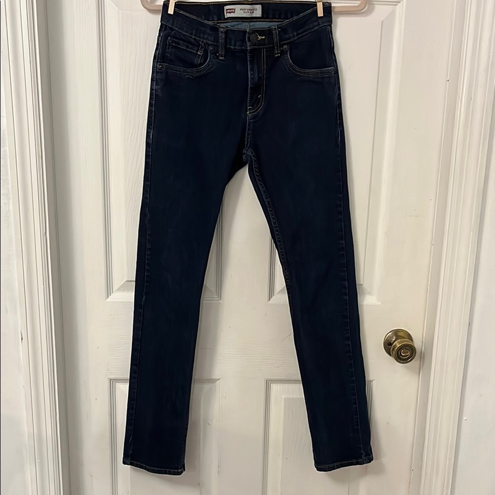 Levi’s boys 16 reg performance 511 slim Dark Blue Jeans